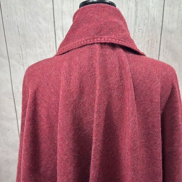 Estirpe Inca Alpaca 100% Poncho Button Front Scarf Attached Cozy Elegant Luxury - Picture 10 of 16